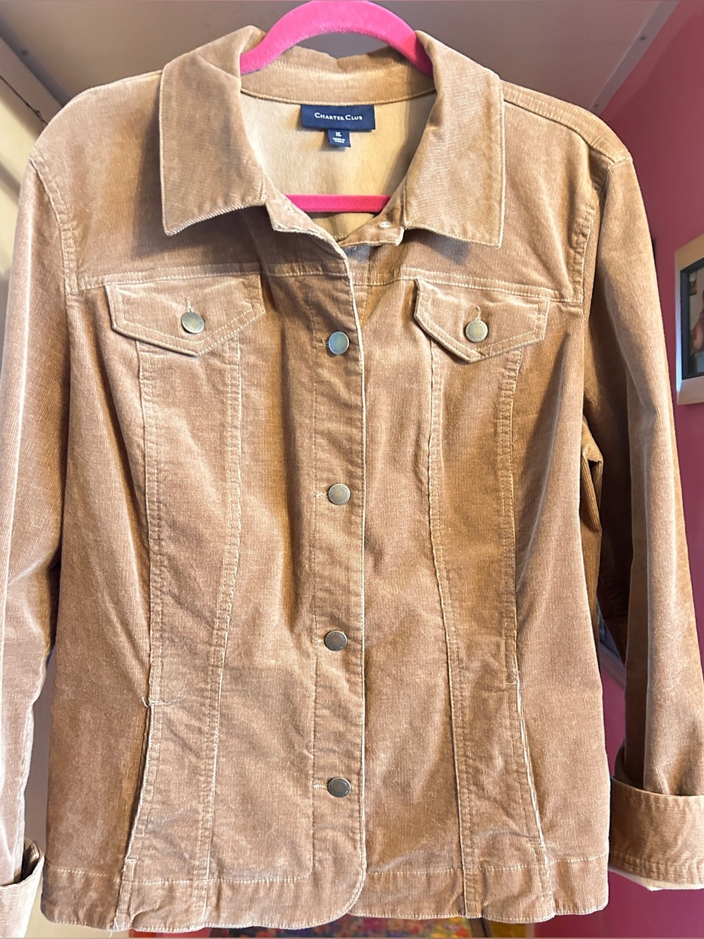 Charter Club Women's Brown Corduroy Jacket
